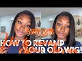 MUST WATCH! HOW TO REVAMP YOUR OLD WIG WITH ITEMS AT HOME (3 easy steps) |Being Avianna