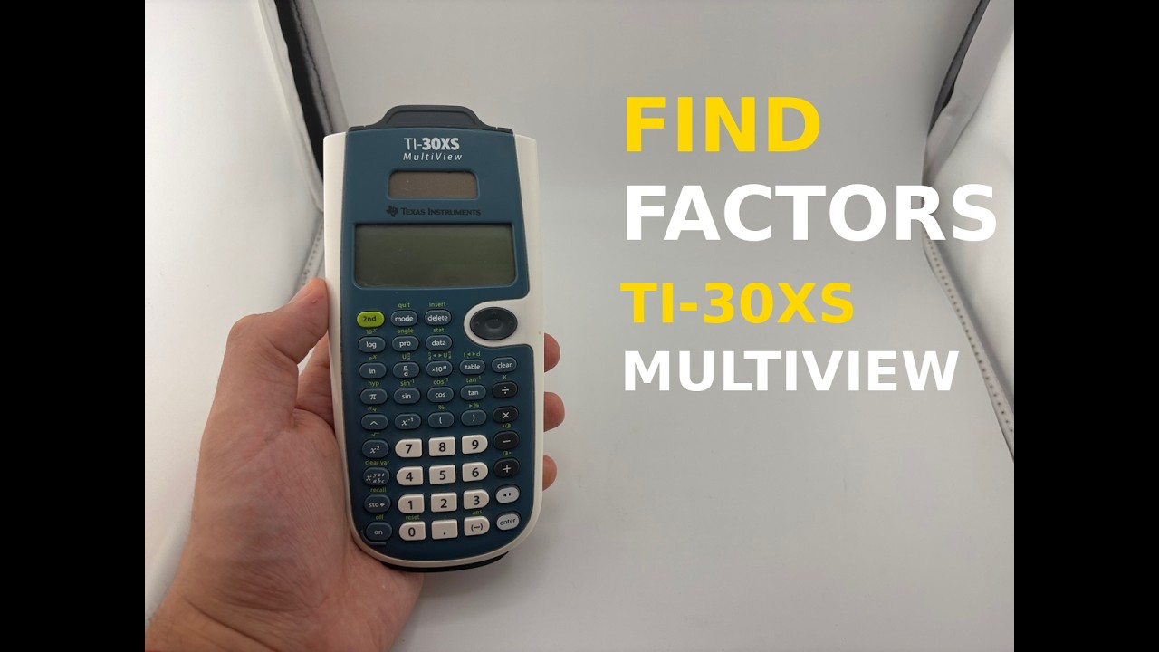 TI-30SX Multiview: How to Find Factors on this Texas Instrument Calculator