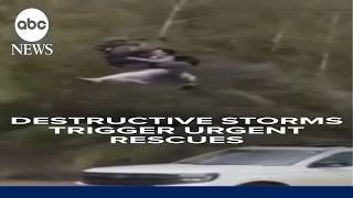 Destructive storms in Southwest trigger urgent rescues
