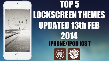 Top Cydia Lockscreen Tweaks for iOS 7 iPhone / Top Lockscreen iOS 7 iPOD Updated 14th February 2014