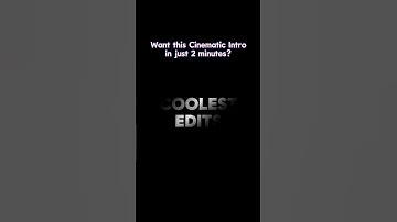 Best Cinematic Intro Capcut Tutorial #capcut #shorts #intro
