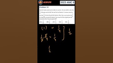 AMC 8 2023 Problem 10: Solution Walkthrough