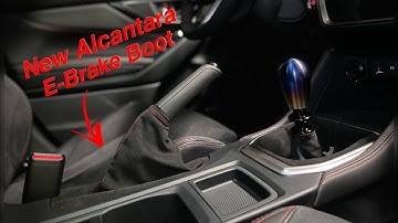 2022 WRX Alcantara Suede E-Brake Boot Replacement