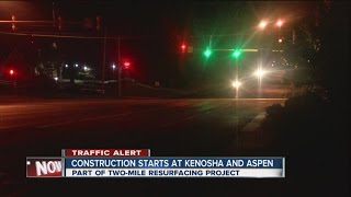 Kenosha and Aspen resurfacing project begins