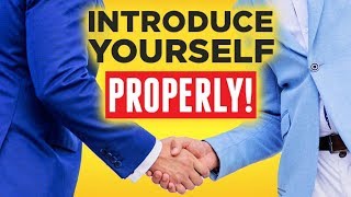 To a How to introduce guy yourself
