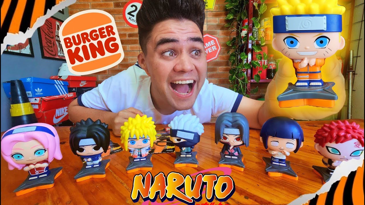 COMPLETEI A COLEÇÃO DO NARUTO DO BURGER KING!!! - YouTube