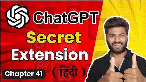 ChatGPT Secret Extension for Prompt | ChatGPT Ai Tools Full Course in Hindi @learninggupshup