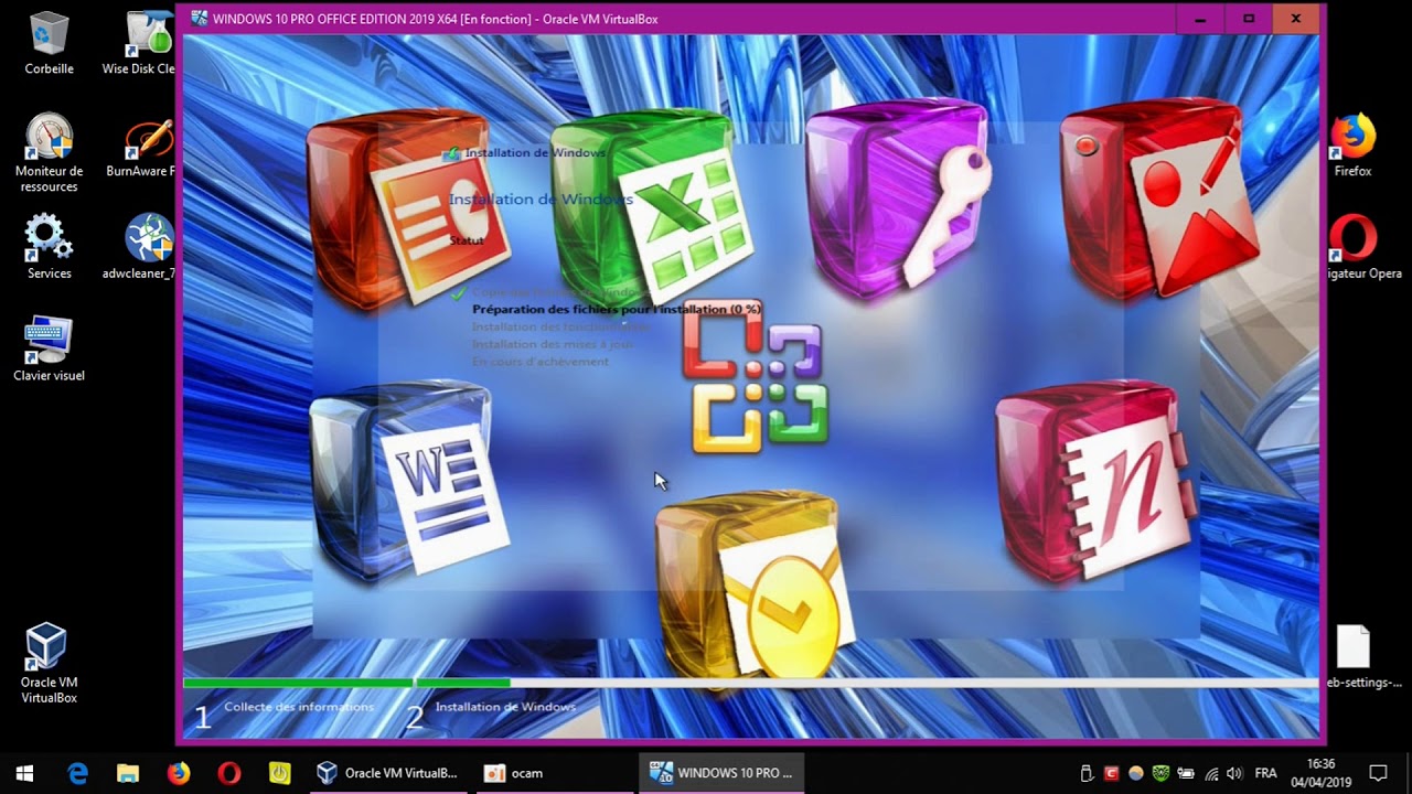 New Windows 10 Pro + Office edition 2019 (Team OS custom/ aperçu FR (part 1