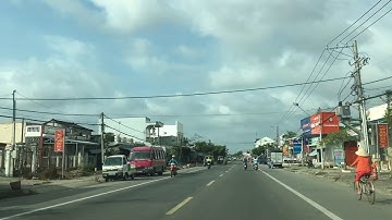 Quốc Lộ 1A đoạn nối giữa Bạc Liêu đi Cà Mau tháng 01/2018