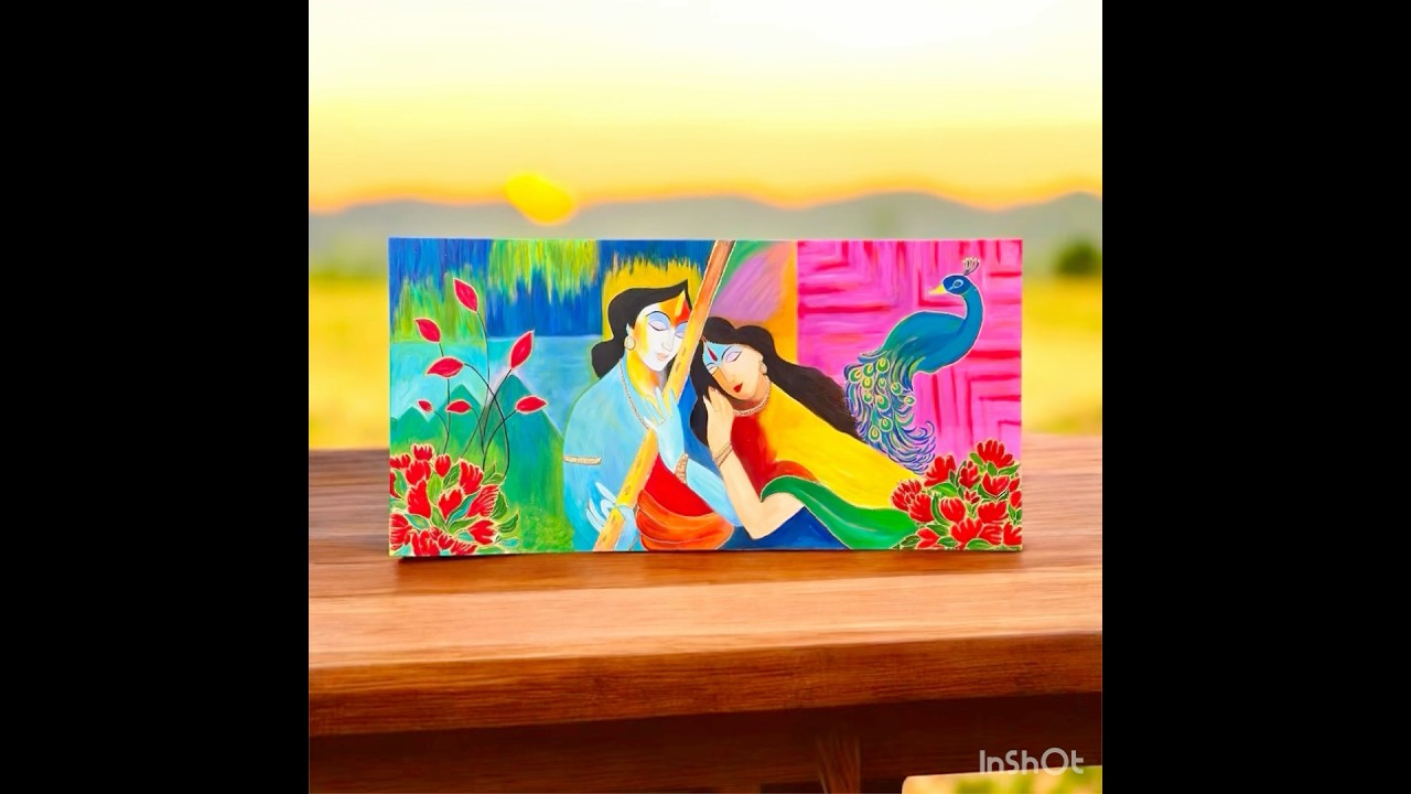 Radha krishna painting/abstract painting