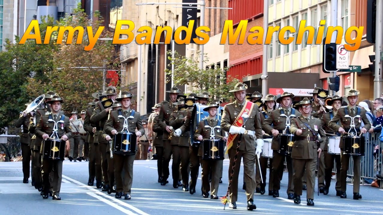 Sydney ANZAC Day March 2024 | Australian Army and Army Bands