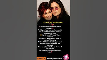💔 Ozzy Osbourne Admits: “I Broke My Wife’s Heart” — #shorts #celebrityauthentics