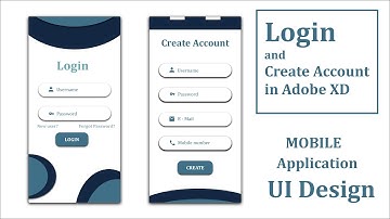 LOGIN AND SIGNUP PAGE UI DESIGN IN ADOBE XD | UI DESIGN | BASIC DESIGN | SIMPLE UI
