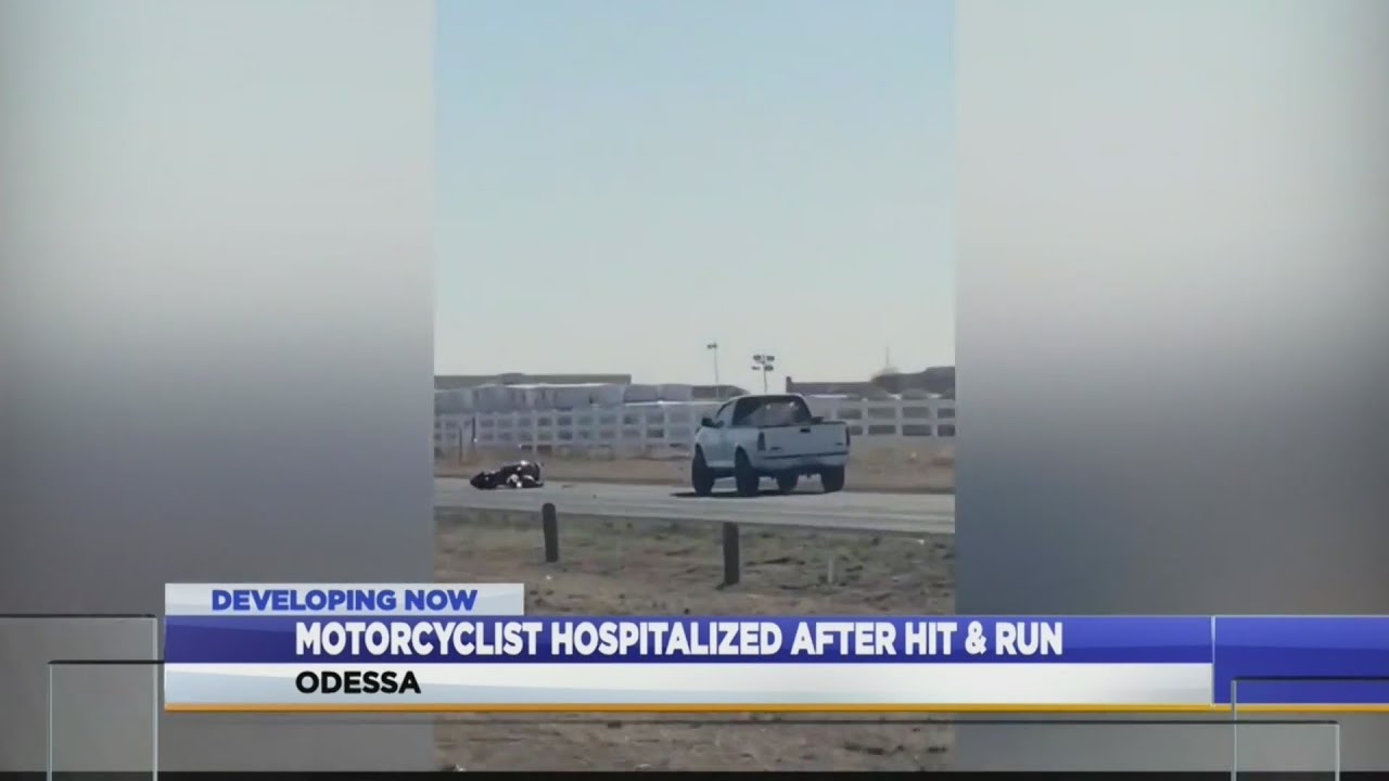 Motorcyclist hospitalized after hit and run - YouTube