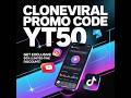 Cloneviral ai Discount Code ( YT50) Get 50% Off On All Plans | 2026