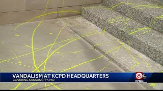 Woman released after being arrested in KCPD headquarters vandalism