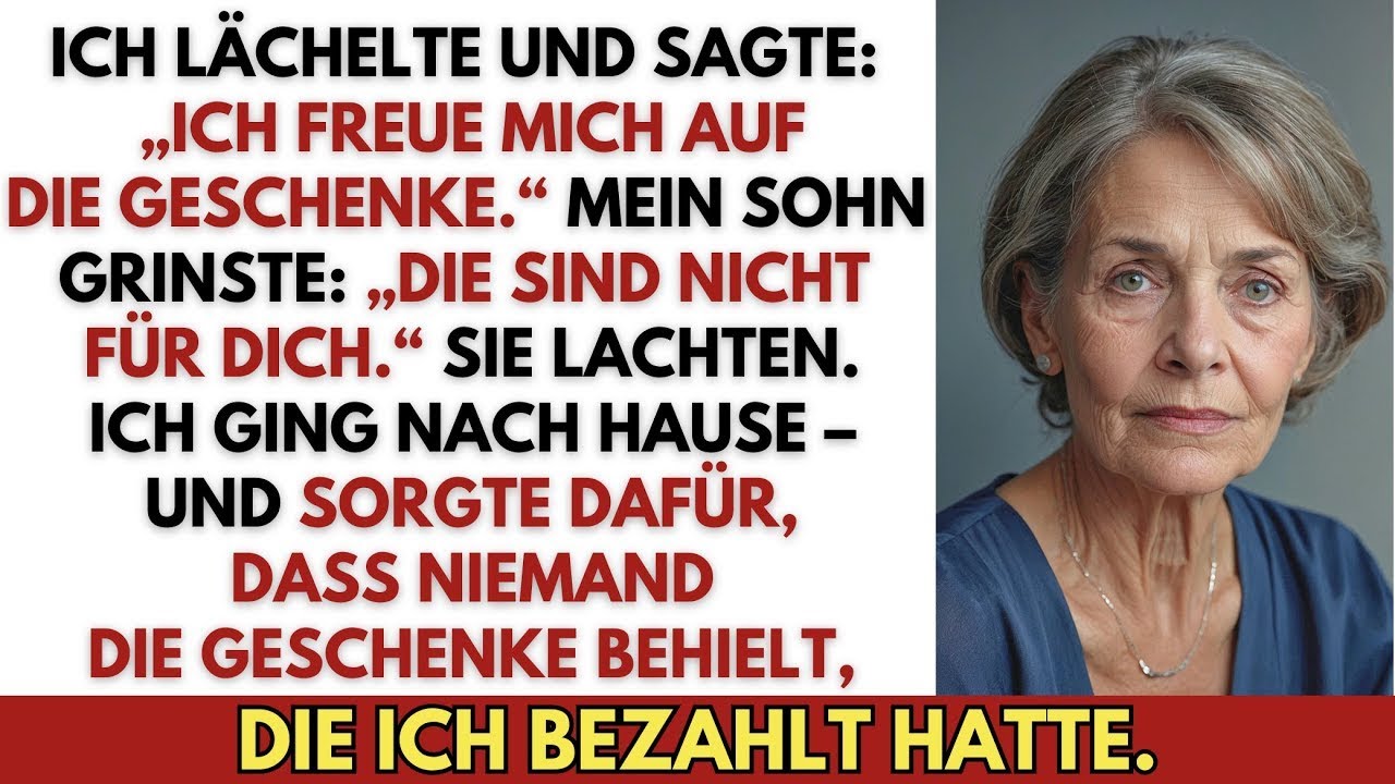 Beim Weihnachtsessen sagte ich  „Ich kann die Bescherung kaum erwarten“ – Da lachte mir mein Sohn