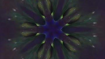 4K VJ Loop | Flight in abstract sci-fi neon Footage animation