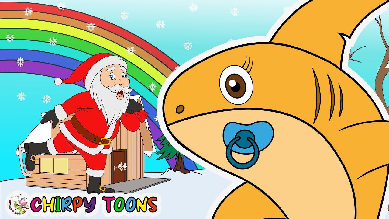 Baby Shark + Jingle Bells - Nursery Rhymes & Kids Songs | Jingle Bells Poem