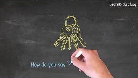 How do you say "Keys" in Teochew · Say What You See Video Series