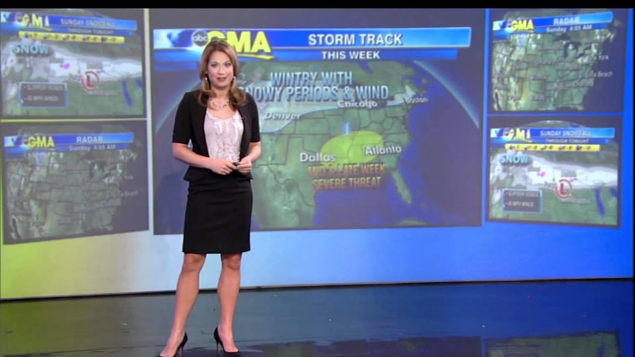 Ginger Zee Talking Weather Feb 2012 Youtube