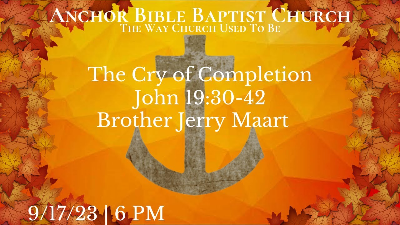 The Cry of Completion | John 19:30-42