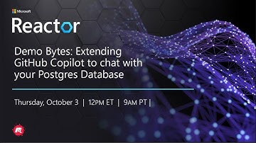 Extending GitHub Copilot to chat with your Postgres Database