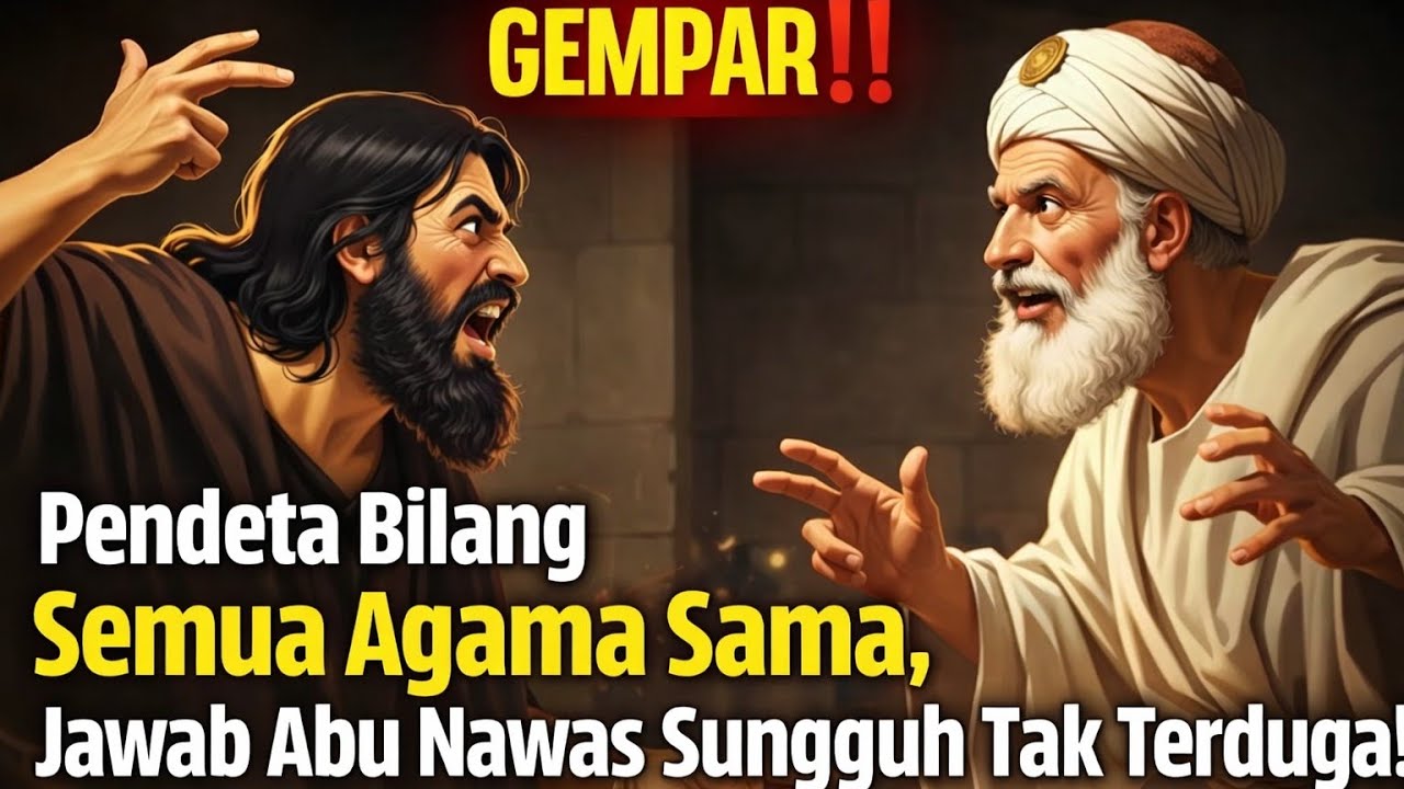GEMPAR‼️ Pendeta Bilang Semua Agama Sama, Jawab Abu Nawas Sungguh Tak Terduga!