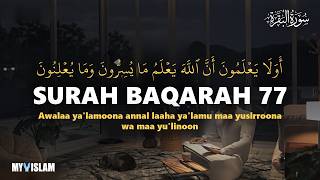 Surah Al-Baqarah Ayat 77 | سورة البقرة - Quran Recitation (Arabic & English) screenshot 2
