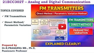 FM Transmitter - Direct Method/Parametric Variation Method