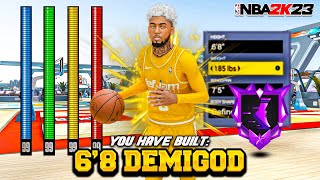 *NEW* REBIRTH 68 GUARD BUILD is a DEMIGOD in 2K23 BEST GUARD BUILD NBA2K23 + BEST BADGES NBA2K23