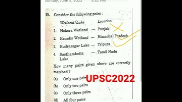 UPSC 2022 PRELIMS ANSWERKEY