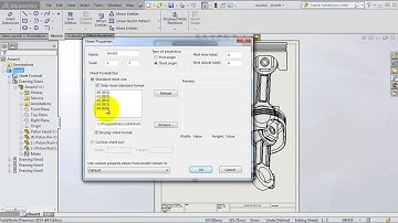 130 SolidWorks Drawing Tutorial.  Adjust sheet size