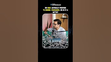 Do IIMs Actually Offer 1 Crore Placements? 🤔| Reality of IIM Placements 🔎| #shorts #mbaplacements