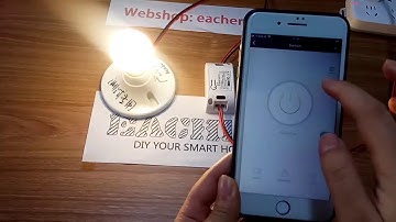 EACHEN WIFI+433RF SWITCH AC 10A USING TUYA SMARTLIFE APP