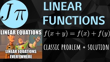 WHY ARE LINEAR FUNCTIONS CALLED LINEAR FUNCTIONS? FEAT. CLASSIC PROBLEM
