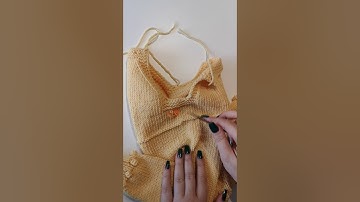 Pick up stitches from the row of purls