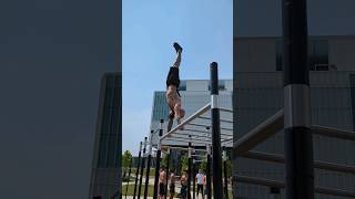 Monkey bar Handstand unlocked #handstand #calisthenics #frontlever #shorts #gym