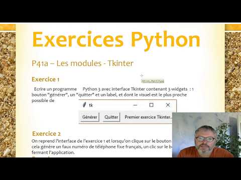Python - Correction C1P41aEx5 - Tkinter