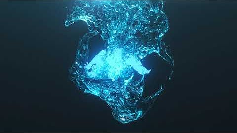 2696 -  Water Bubble Logo Reveal intro animation any colors