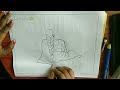 How to drawing a girl sitting back view drawing easy drawing Aishwarya h drawing