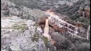 La Cascada de la Cimbarra revienta de agua