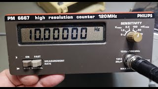 Philips PM6667 High Resolution Frequency Counter 10Hz 120MHz 1981 teardown