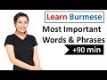 Learn Burmese  - 600 Most Important Words and Phrases!