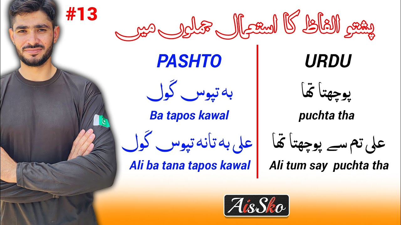 Basic Pashto #13 Pashto Grammar Class | Learn Basic Pashto in Urdu | Pashto sekhain ...