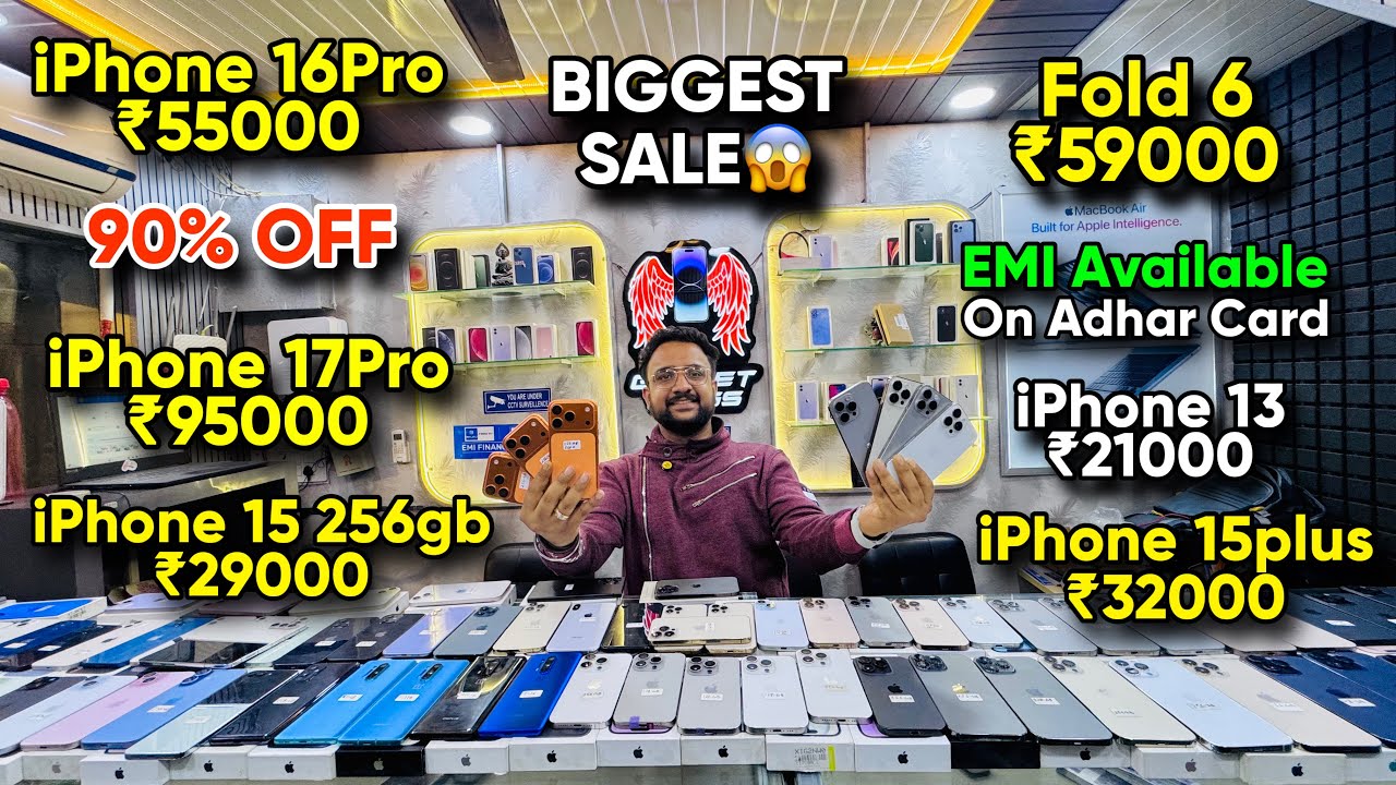 Biggest iPhone Sale Ever 🔥| Cheapest iPhone Market | Second Hand Mobile | iPhone16 Pro iPhone 15