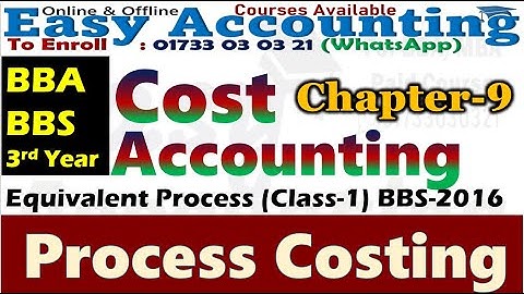 Process Costing || Equivalent Process (Bangla)|| Cost Accounting || BBA/BBS 3rd Year || Easy Acc.