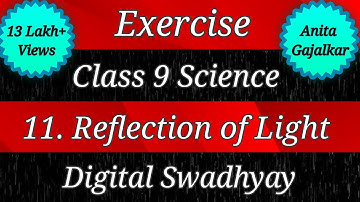 Exercise class 9 science chapter 11 reflection of light । Swadhyay reflection of light । Std 9