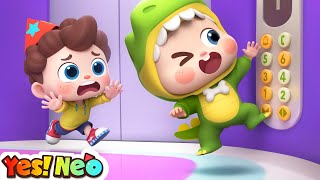 Don't Jump in Elevators, Baby! | Elevator Safety Song | Five Little Babies | Kids Songs | Yes! Neo