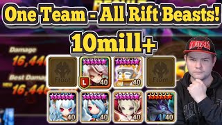 Rift Beast One Team Guide!  All Rift Beasts 10mill+ Dmg Summoners War